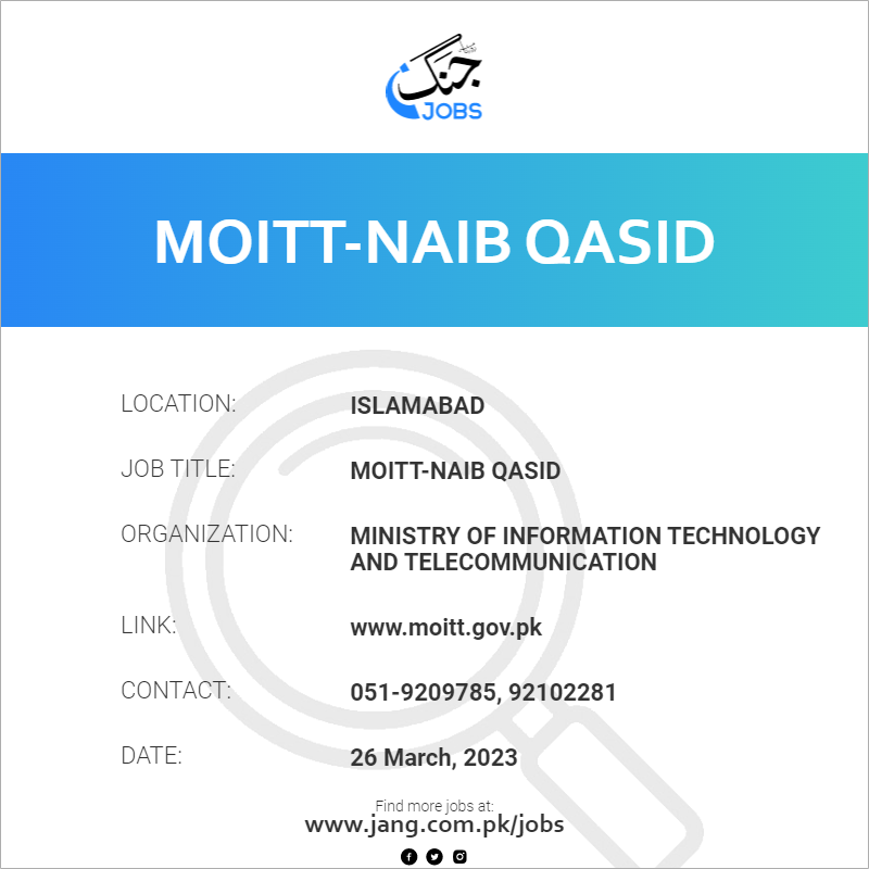 MOITT-Naib Qasid