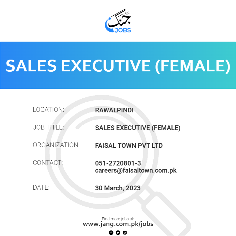 Sales Executive (Female)