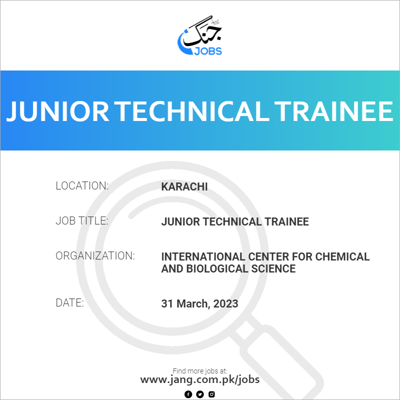 Junior Technical Trainee