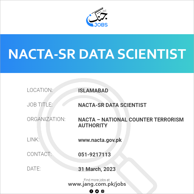 NACTA-Sr Data Scientist