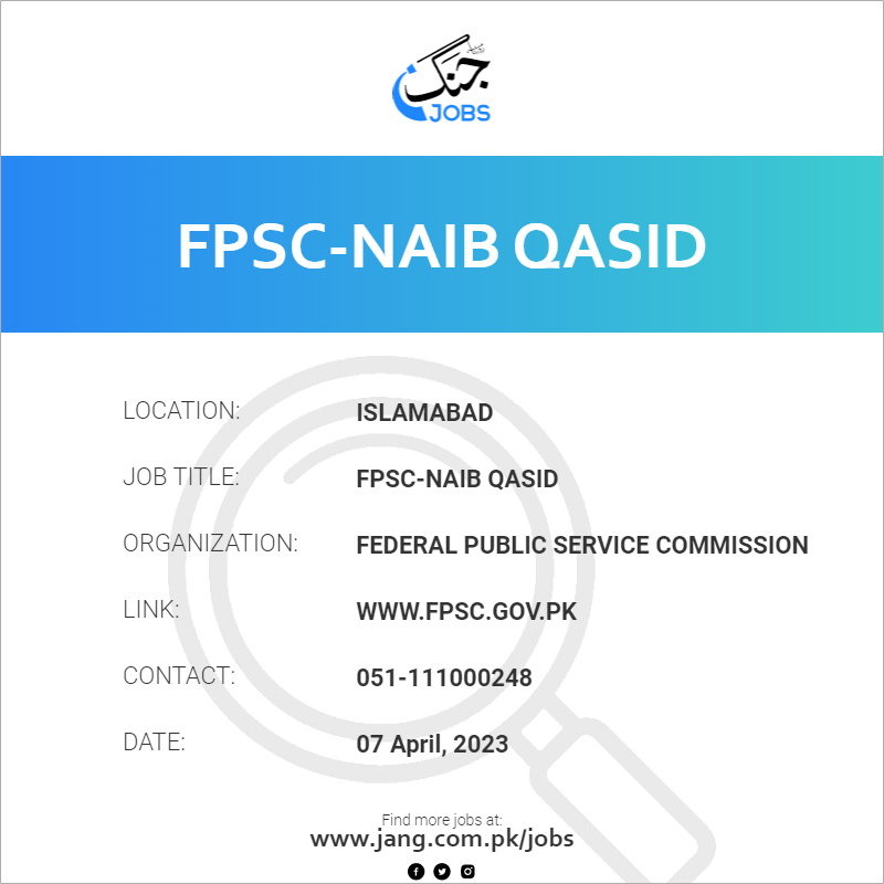 FPSC-Naib Qasid