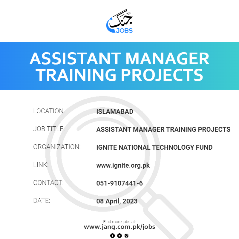 Assistant Manager Training Projects
