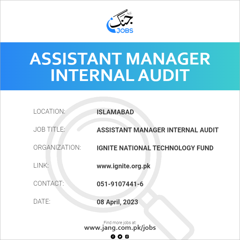 Assistant Manager Internal Audit