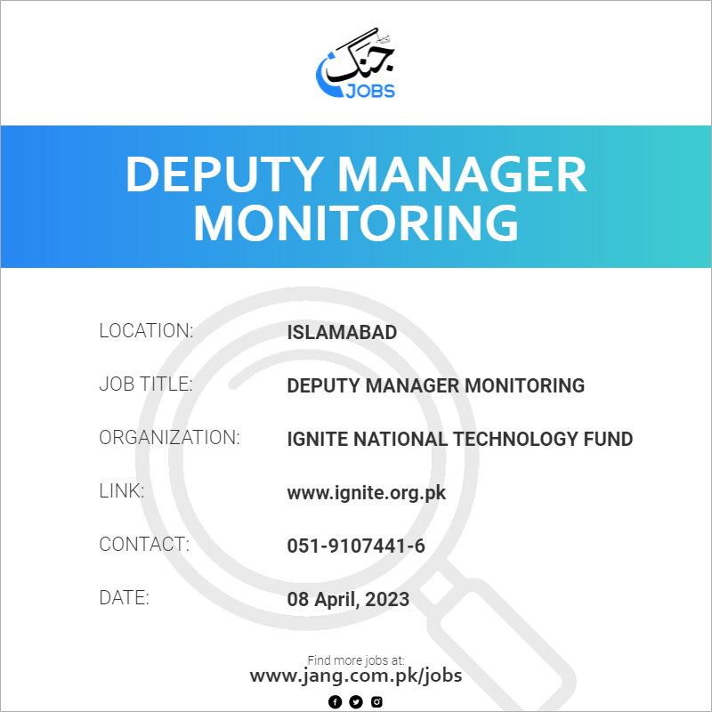 Deputy Manager Monitoring