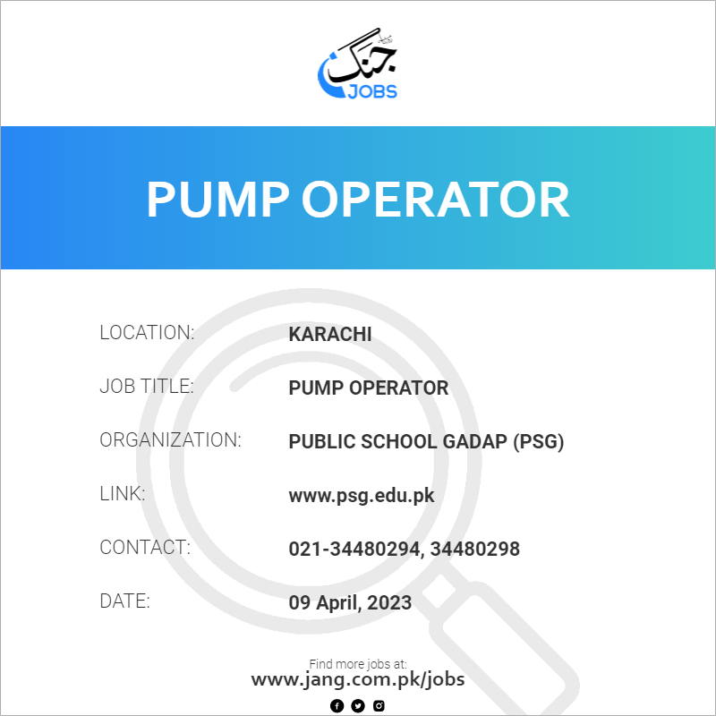 Pump Operator