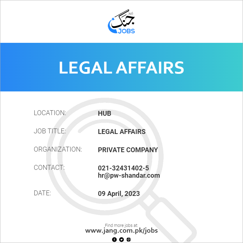 Job Legal Officer