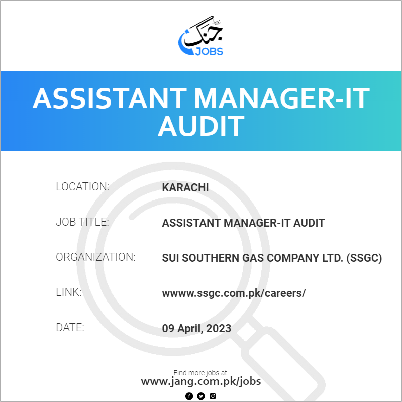 Assistant Manager-IT Audit