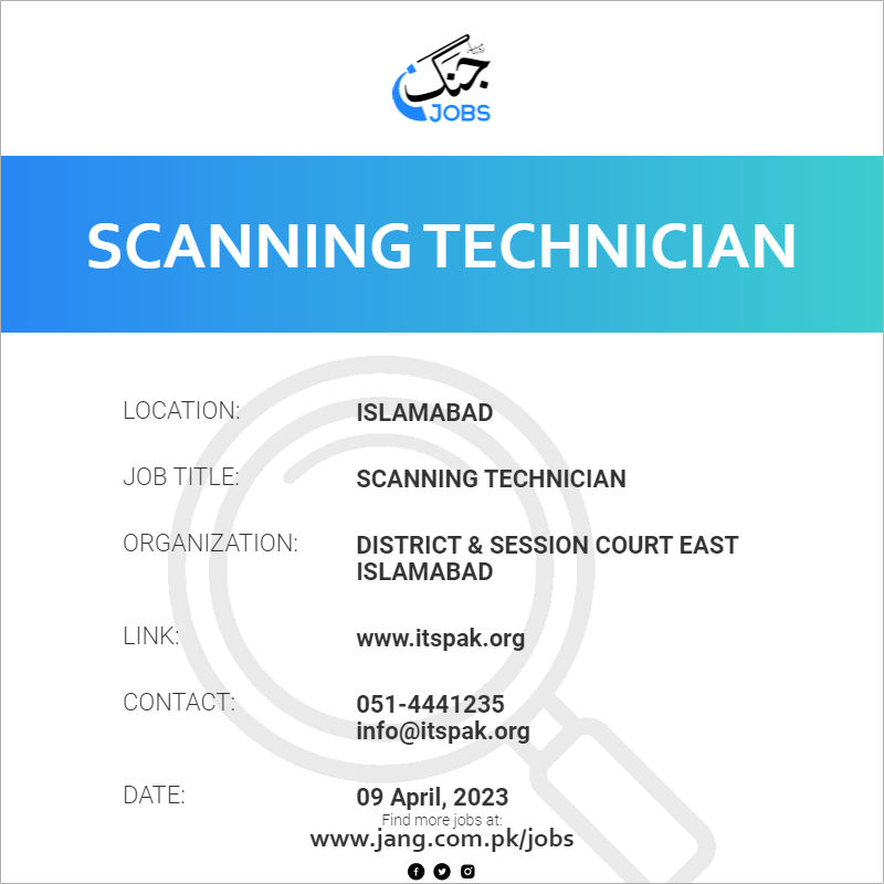 Scanning Technician