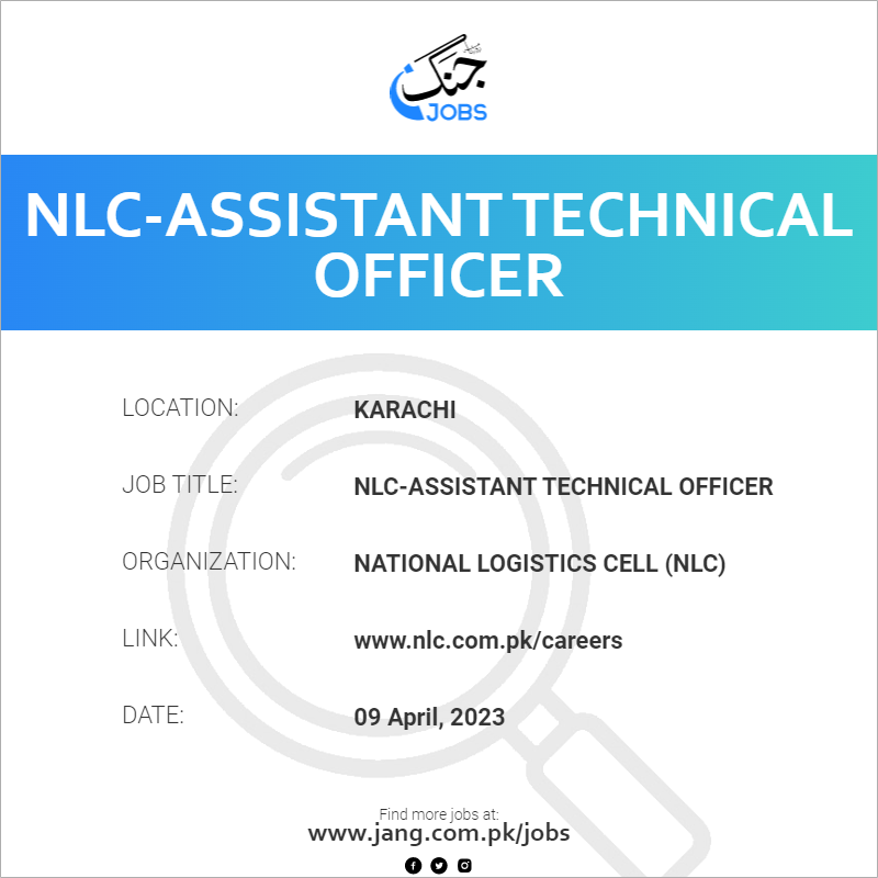 nlc-assistant-technical-officer-job-national-logistics-cell-nlc