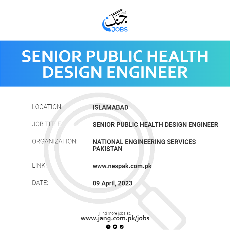 Senior Public Health Design Engineer