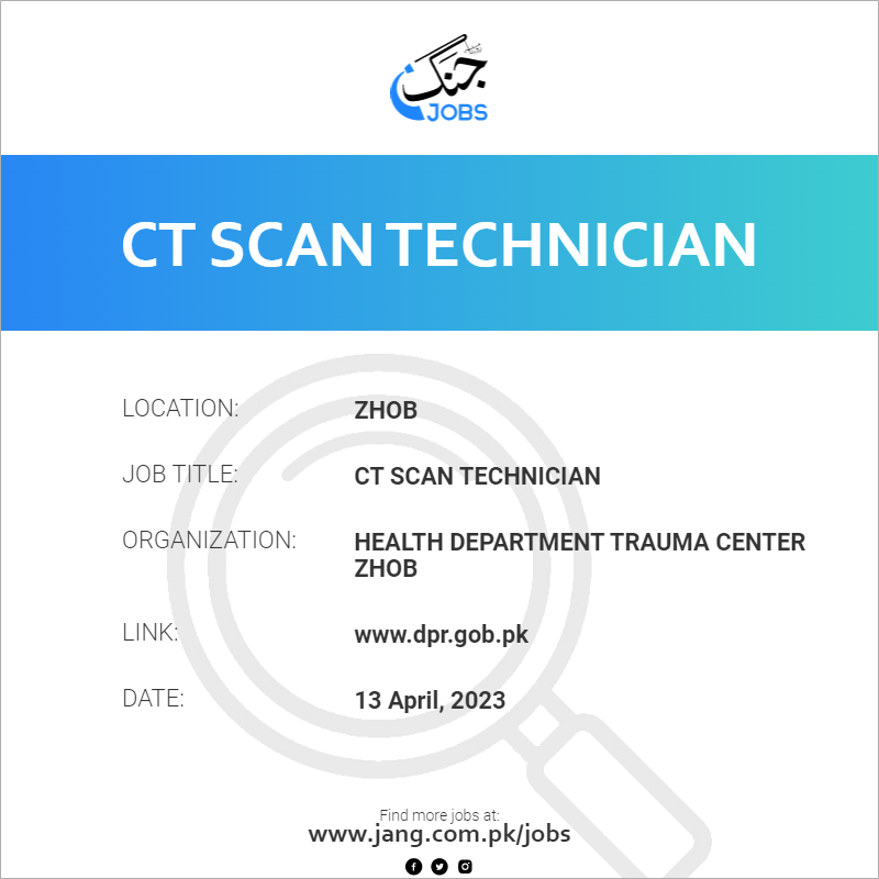 CT Scan Technician