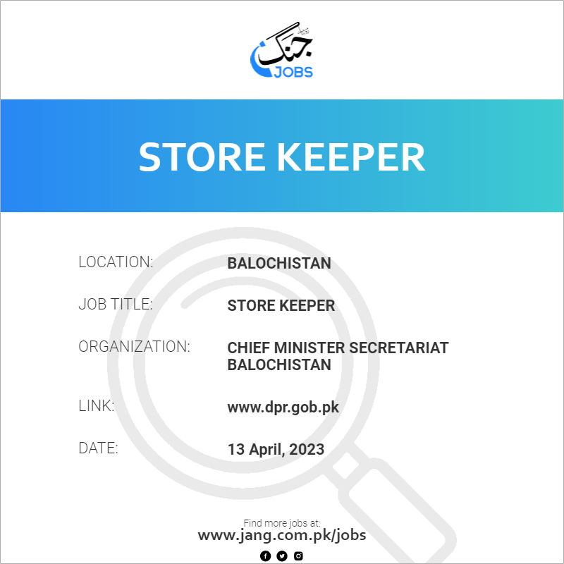 Store Keeper