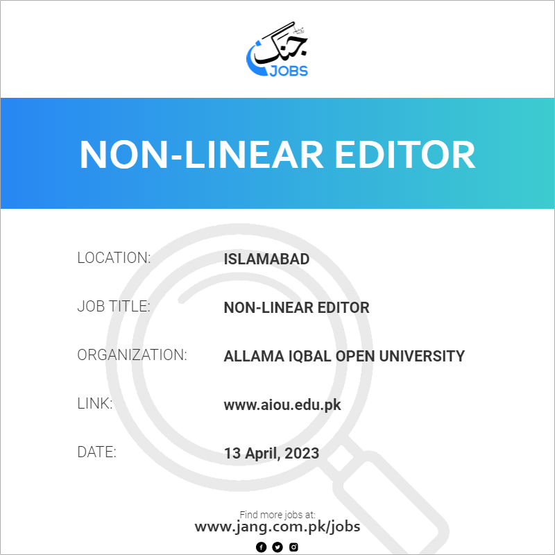 Non-Linear Editor