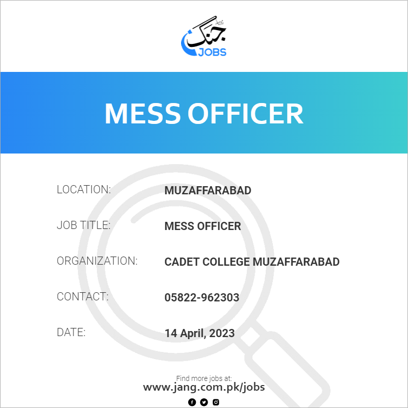 Mess Officer