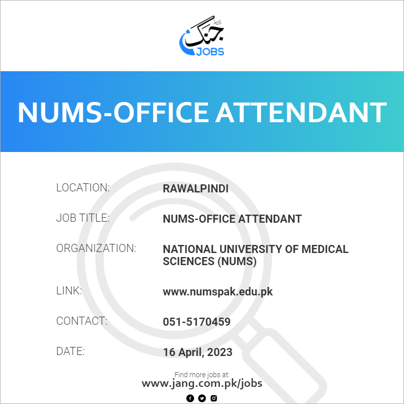 NUMS-Office Attendant