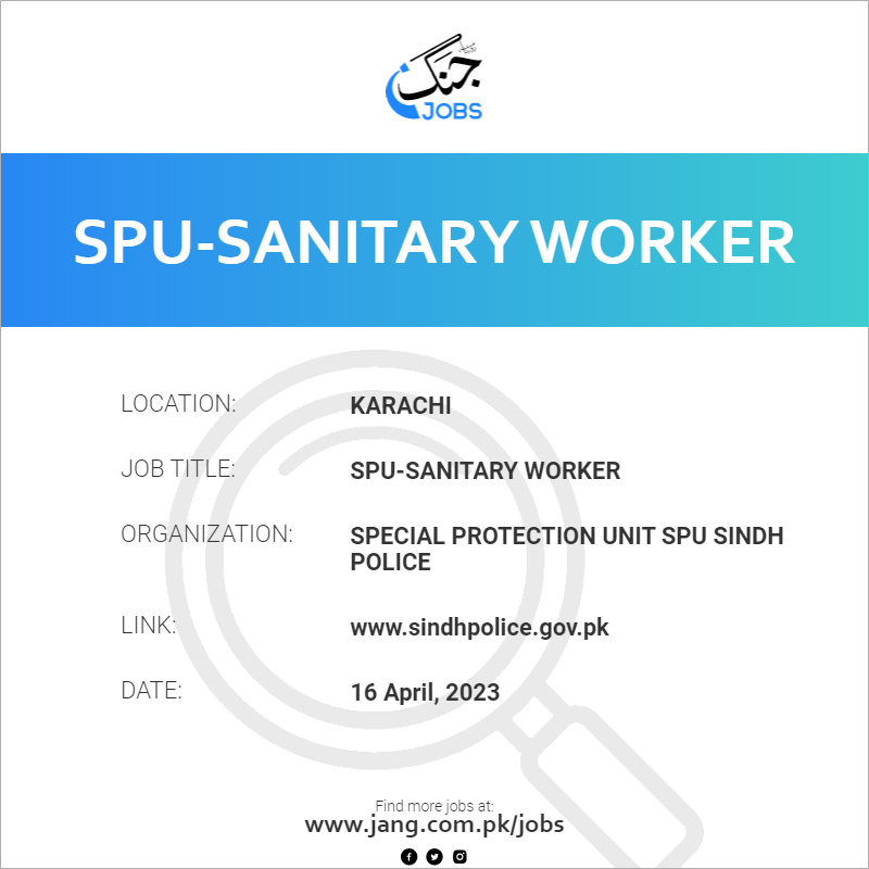 SPU-Sanitary Worker