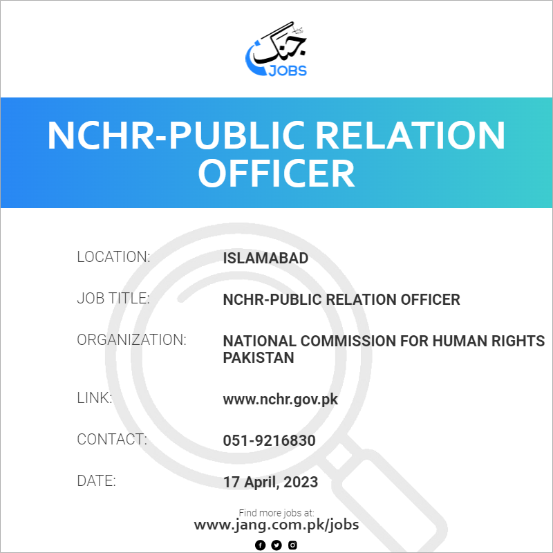 nchr-public-relation-officer-job-national-commission-for-human-rights