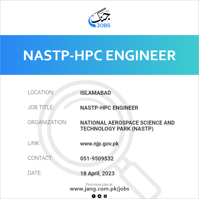 NASTP-HPC Engineer