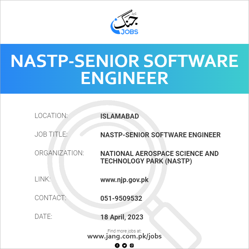 NASTP-Senior Software Engineer