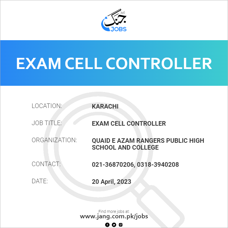 Exam Cell Controller