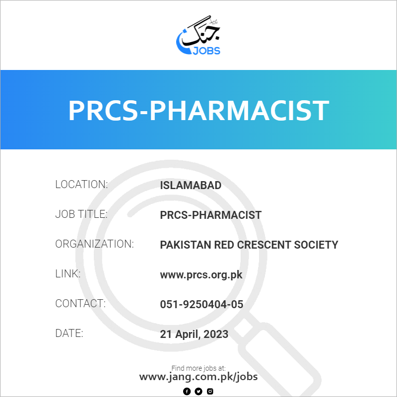 PRCS-Pharmacist