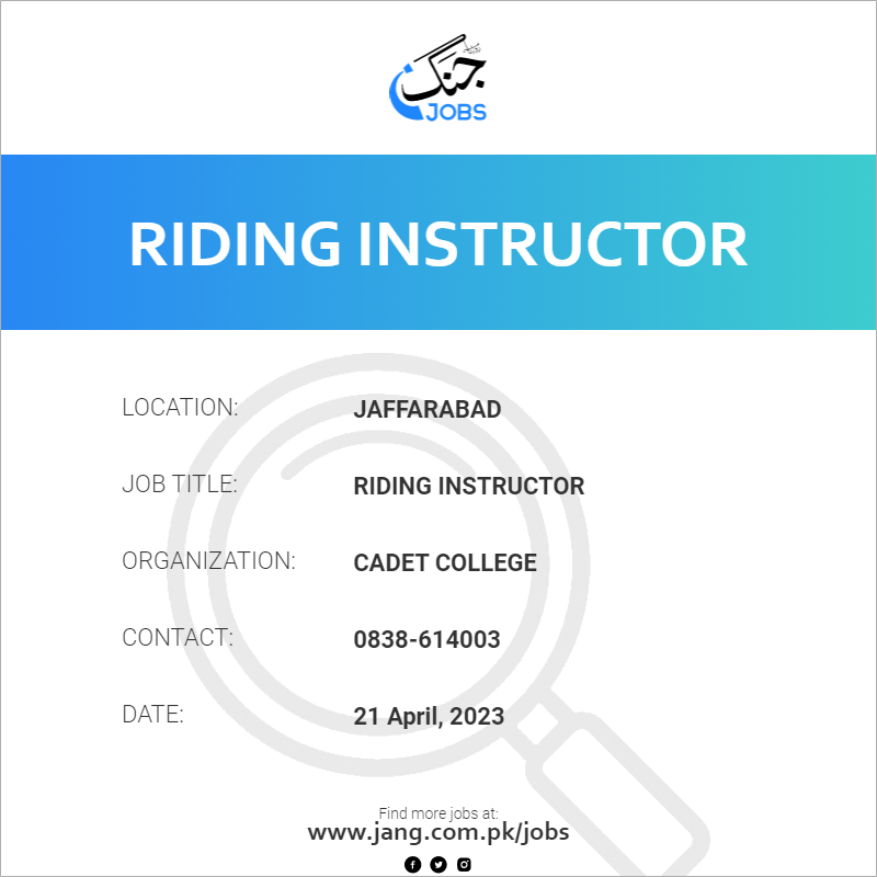 Riding instructor