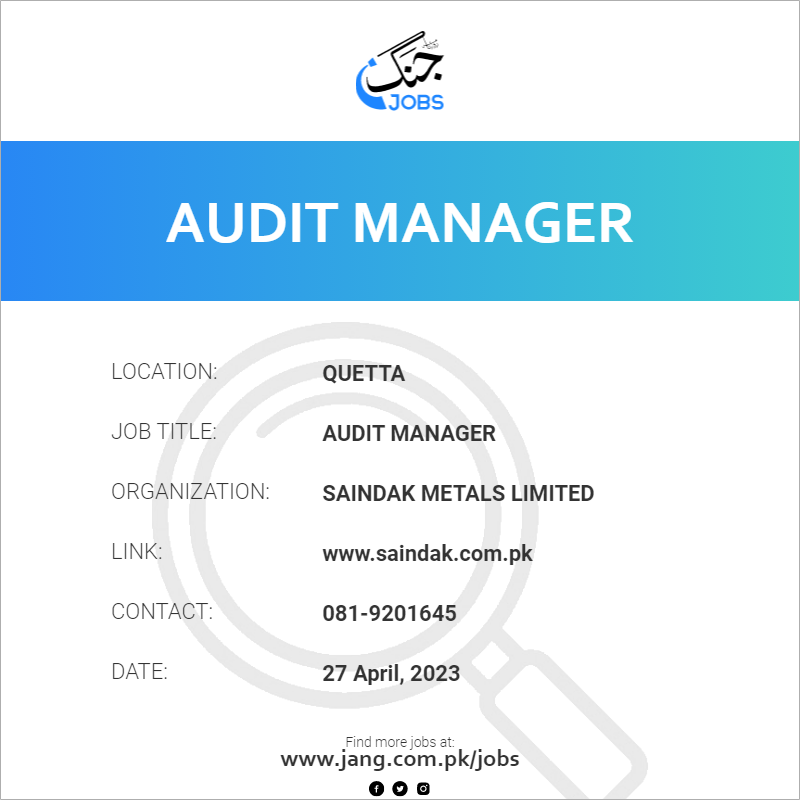 Audit Manager