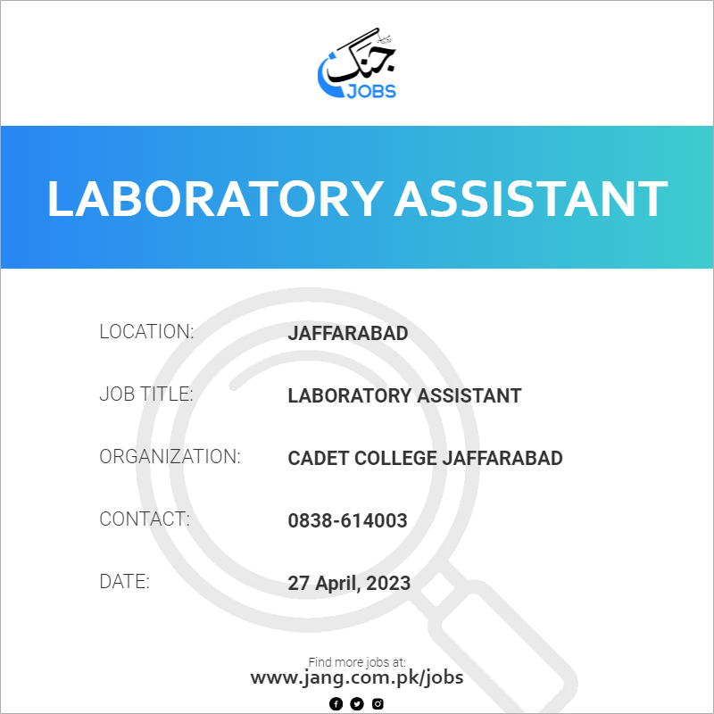 Laboratory Assistant 