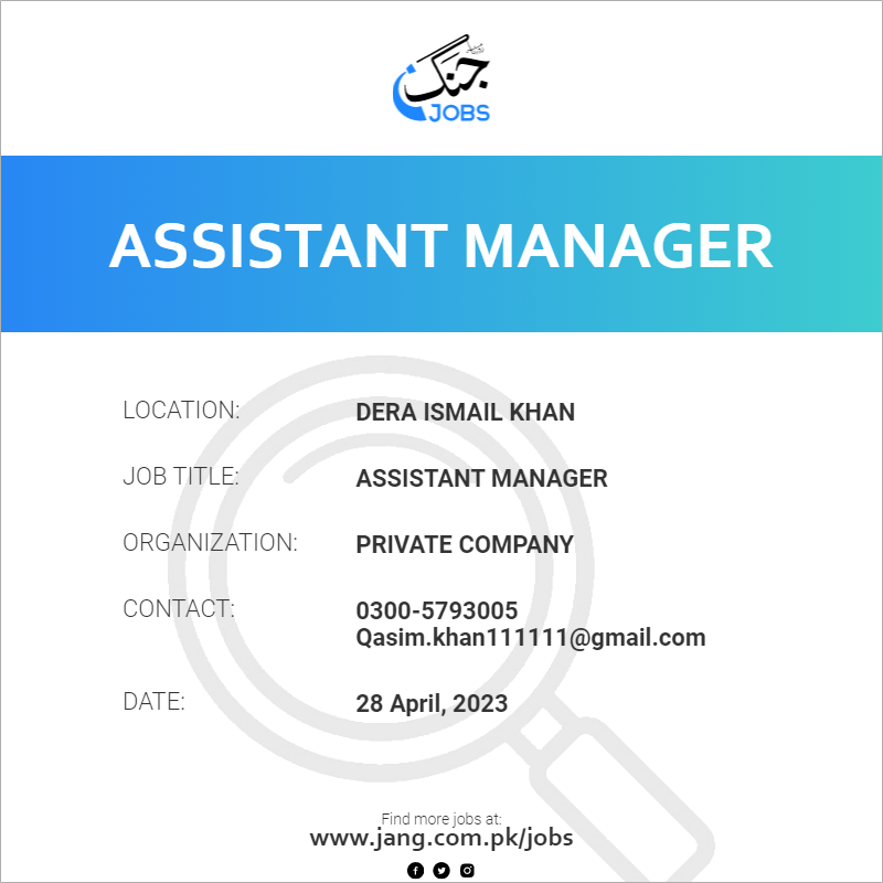 Assistant Manager