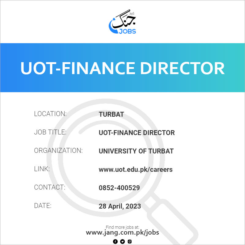 UOT-Finance Director