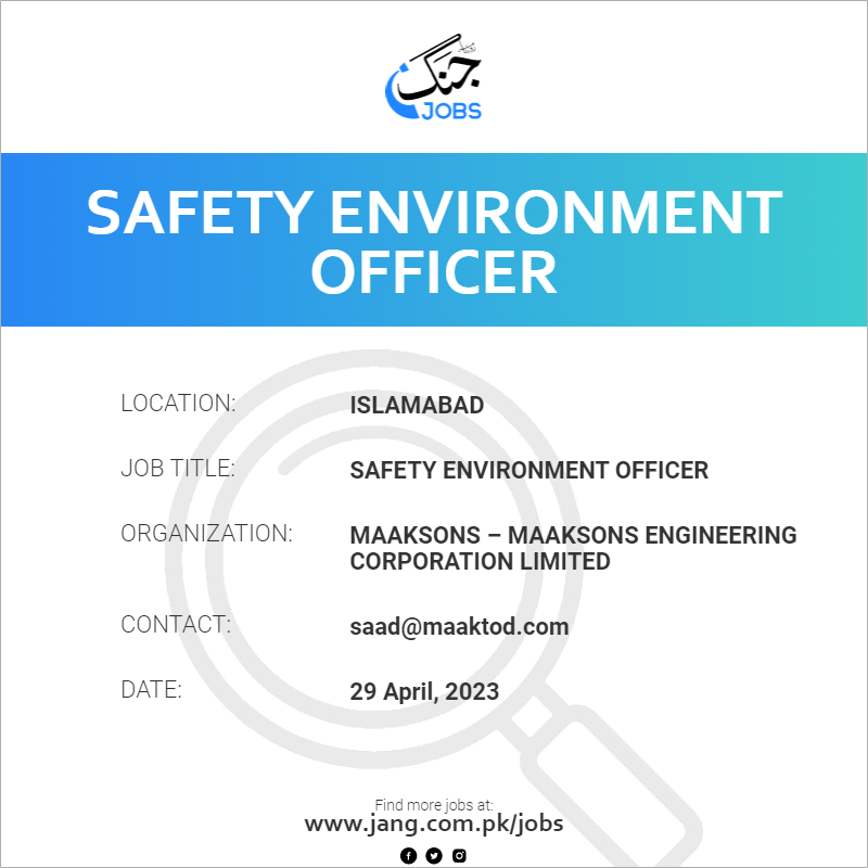 Safety Environment Officer