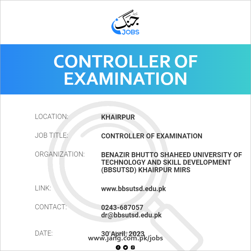 Controller Of Examination