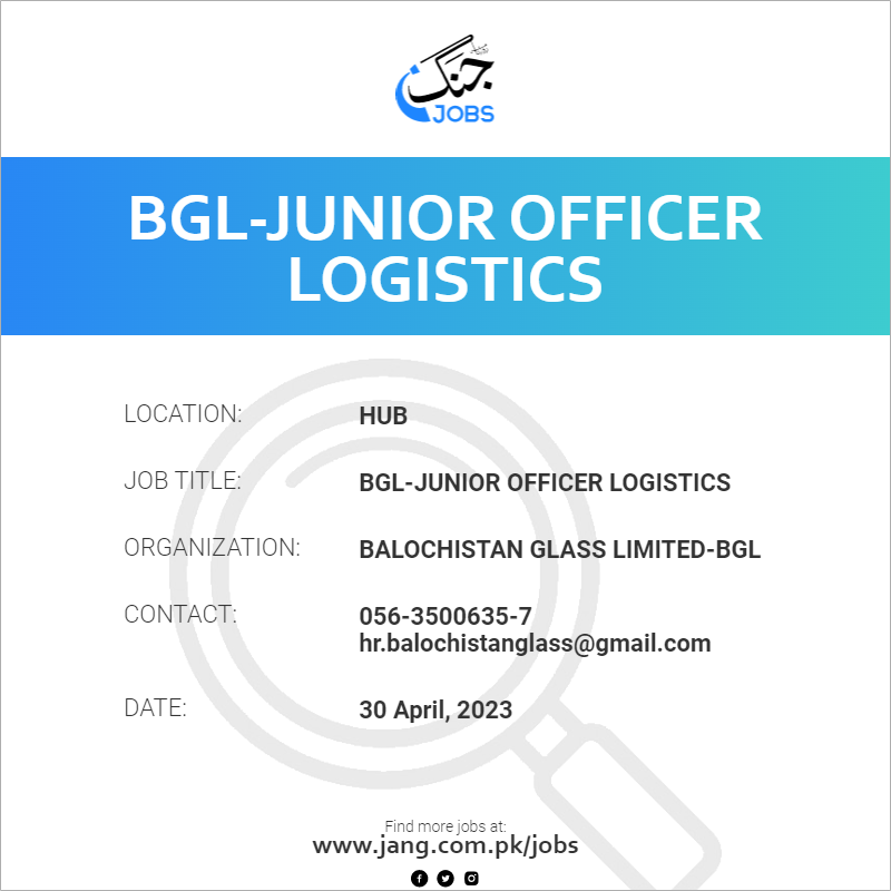 BGL-Junior Officer Logistics
