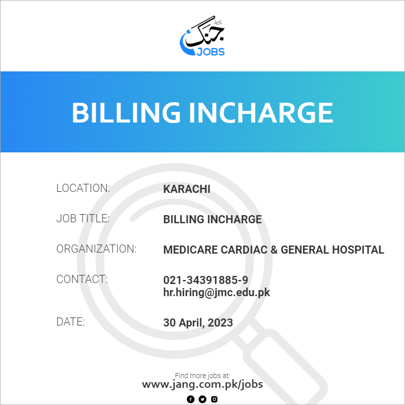 Billing Incharge