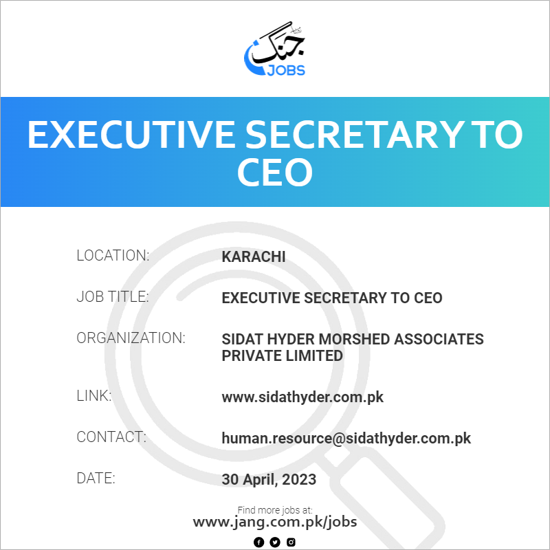 Executive Secretary To CEO