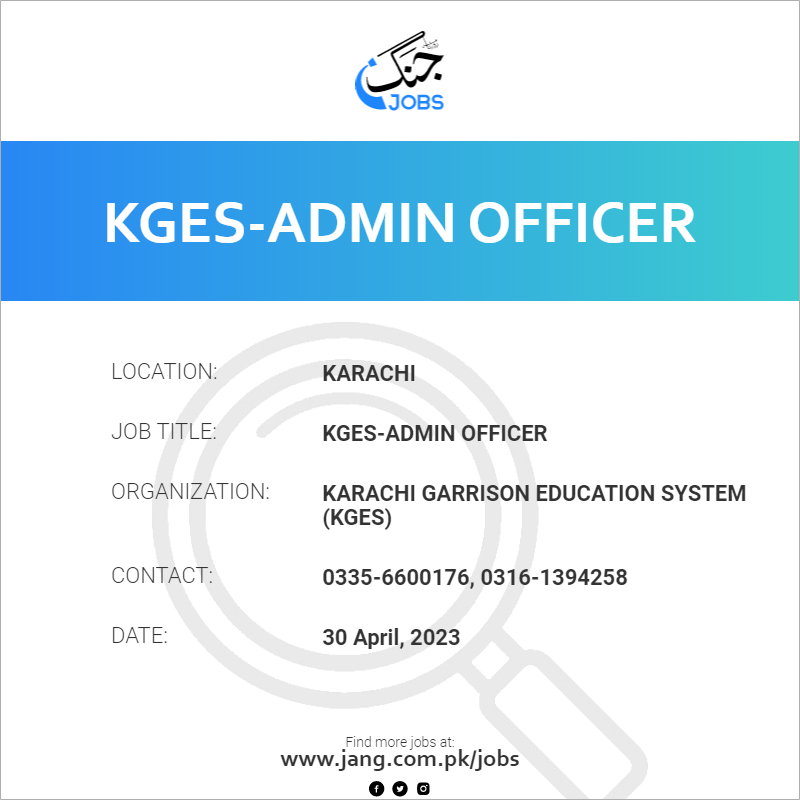 KGES-Admin Officer