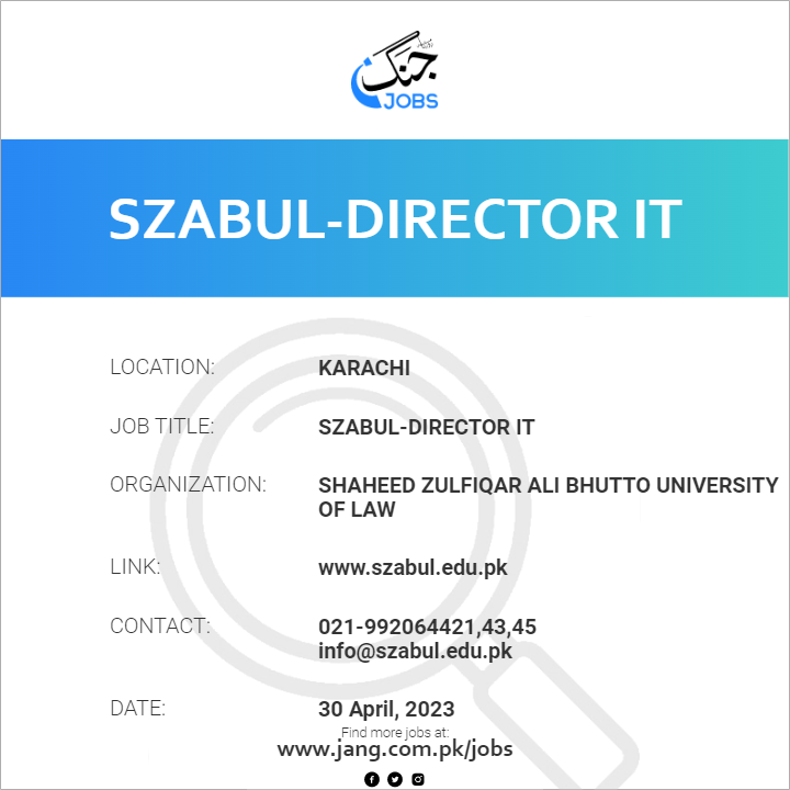 SZABUL-Director IT
