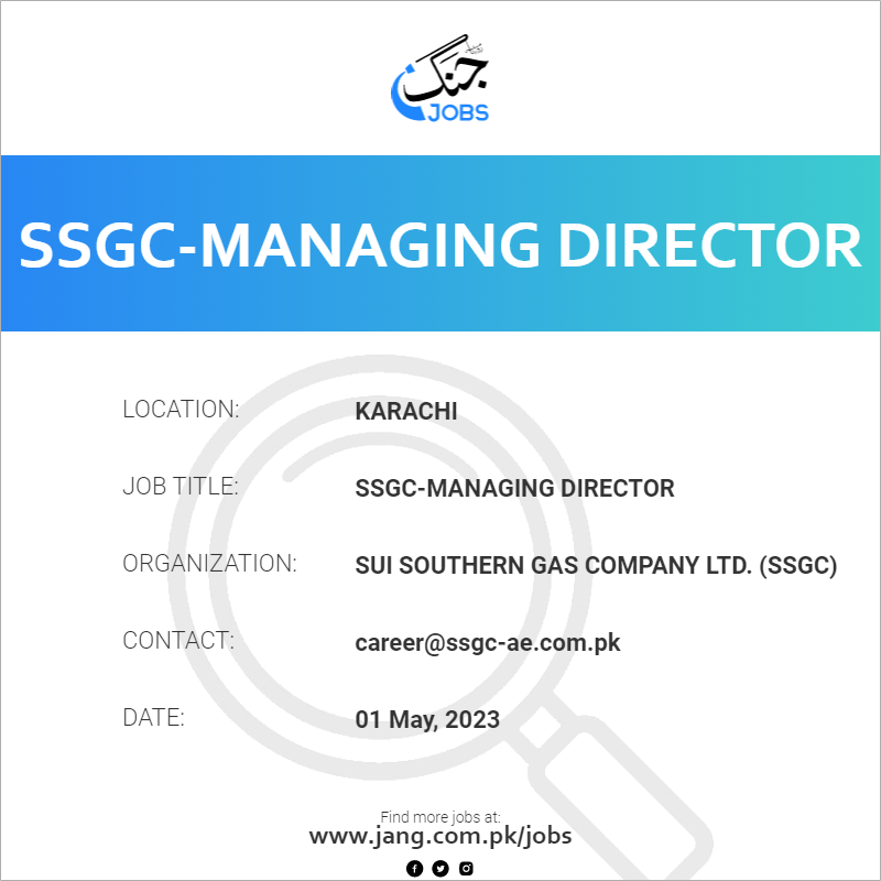 SSGC-Managing Director