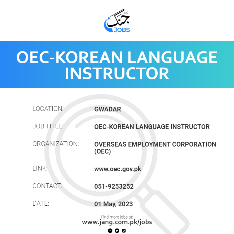 OEC-Korean Language Instructor