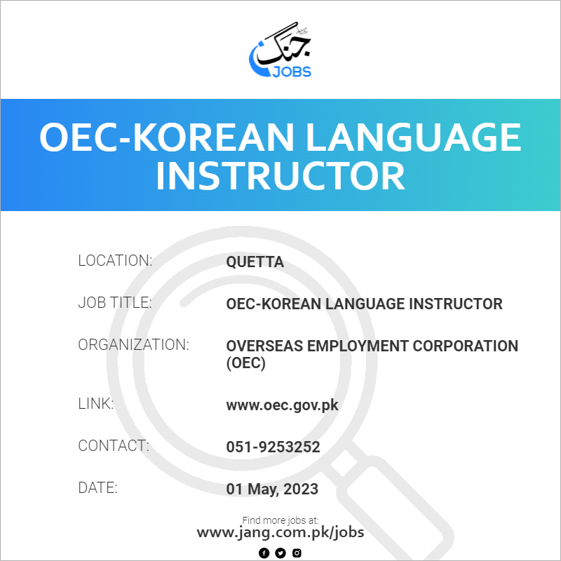 OEC-Korean Language Instructor