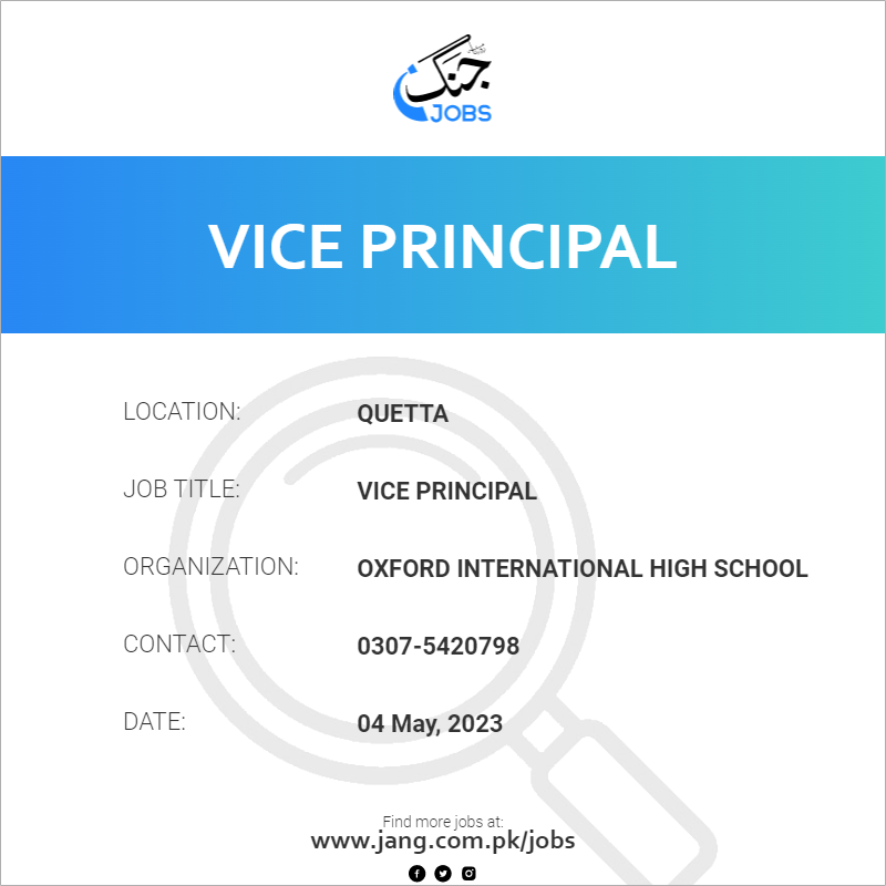 Vice Principal