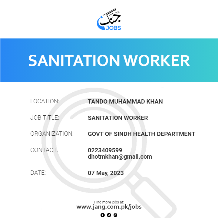 Sanitation Worker