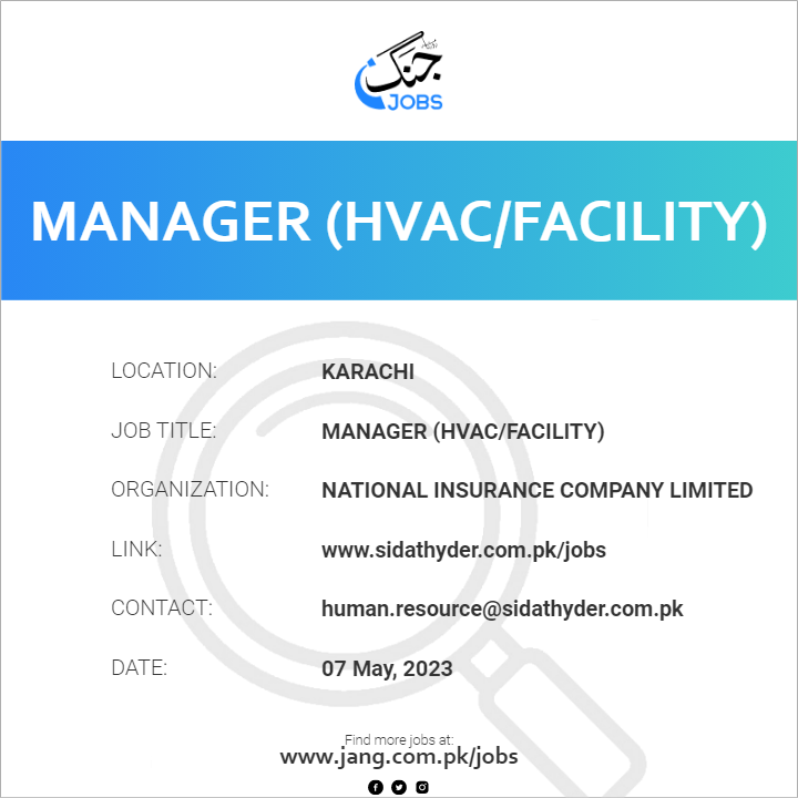 Manager (HVAC/Facility)