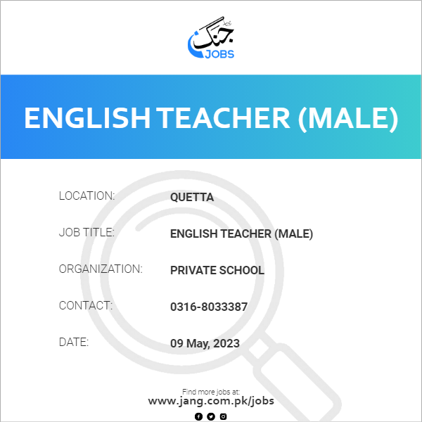 English Teacher (Male)