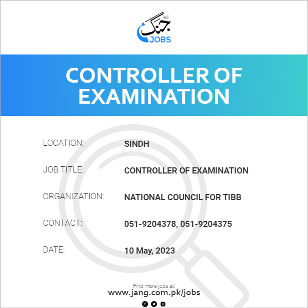 Controller of Examination 