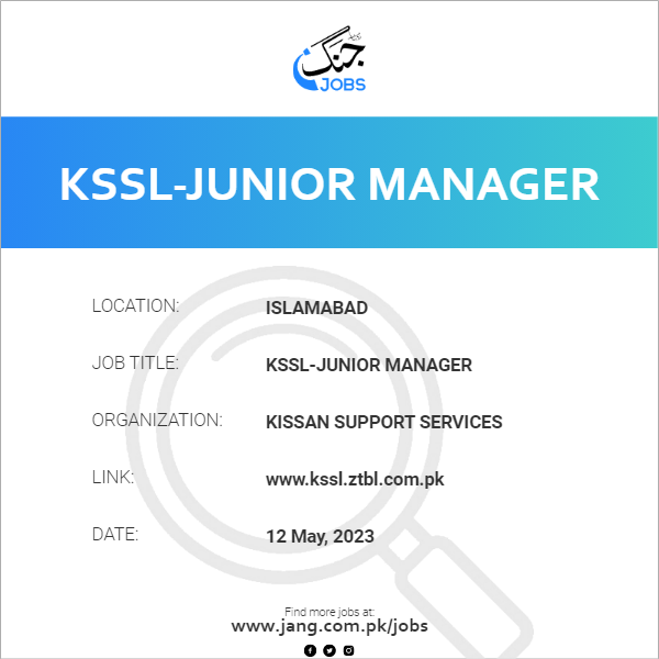 KSSL-Junior Manager