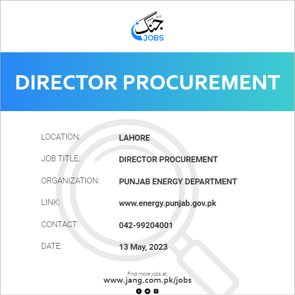 Director Procurement 