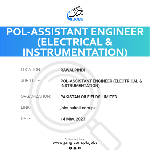 POL-Assistant Engineer (Electrical & Instrumentation)