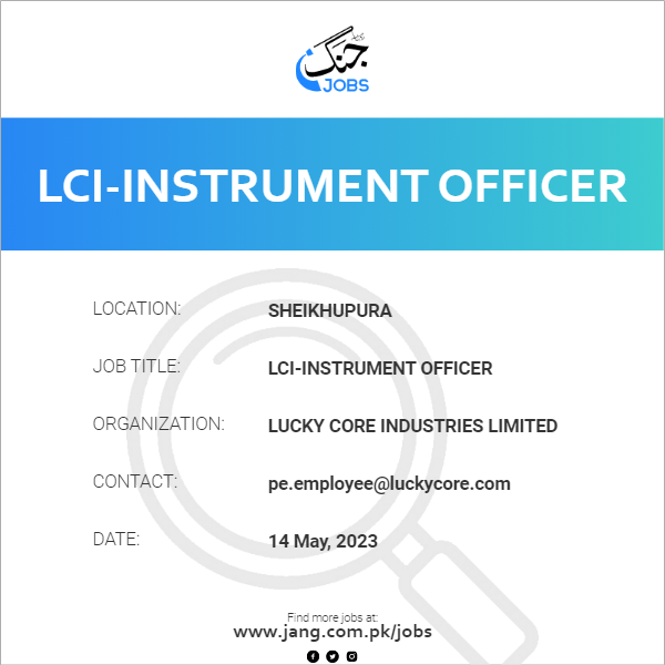 LCI-Instrument Officer