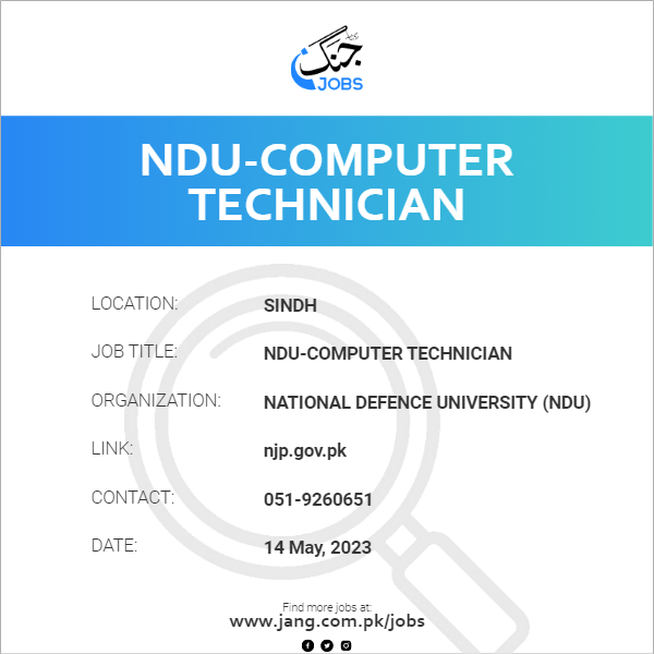 NDU-Computer Technician